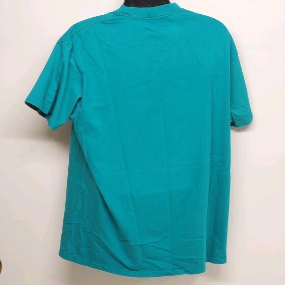 Players by Van Heusen Baseball Americas Game Blue Turquoise Shirt XL 100% Cotton - Picture 6 of 9